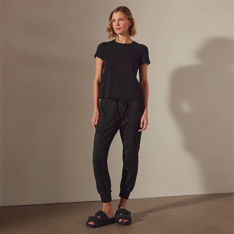 Mixed Media Pant – Black