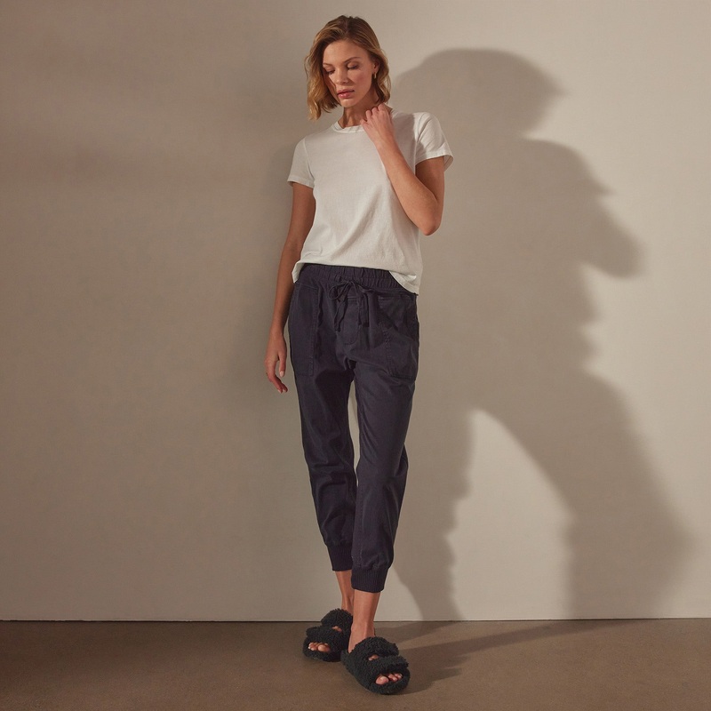 Mixed Media Pant – French Navy