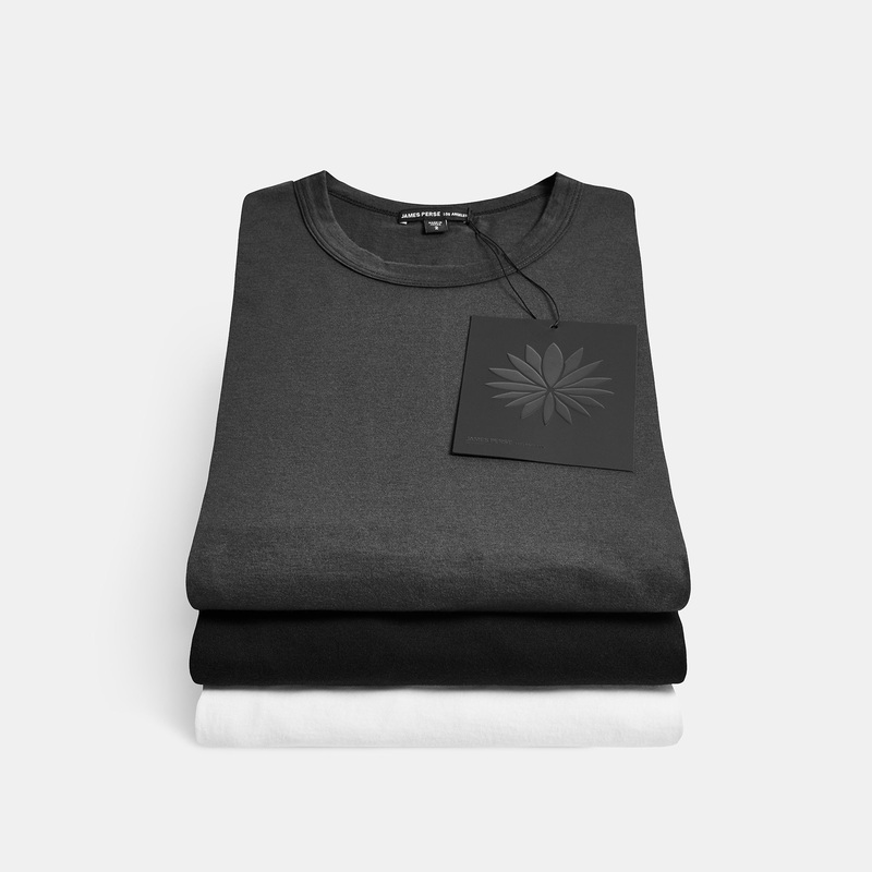 3 Pack Luxe Lotus Jersey Tee – Black/White/Carbon