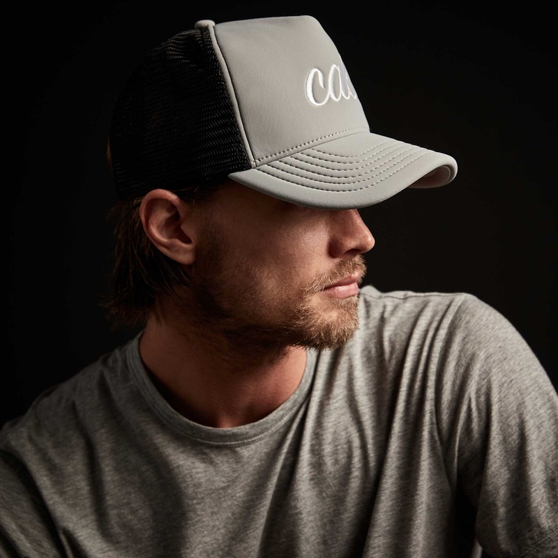 Cali Scuba Trucker Hat – Pale Grey