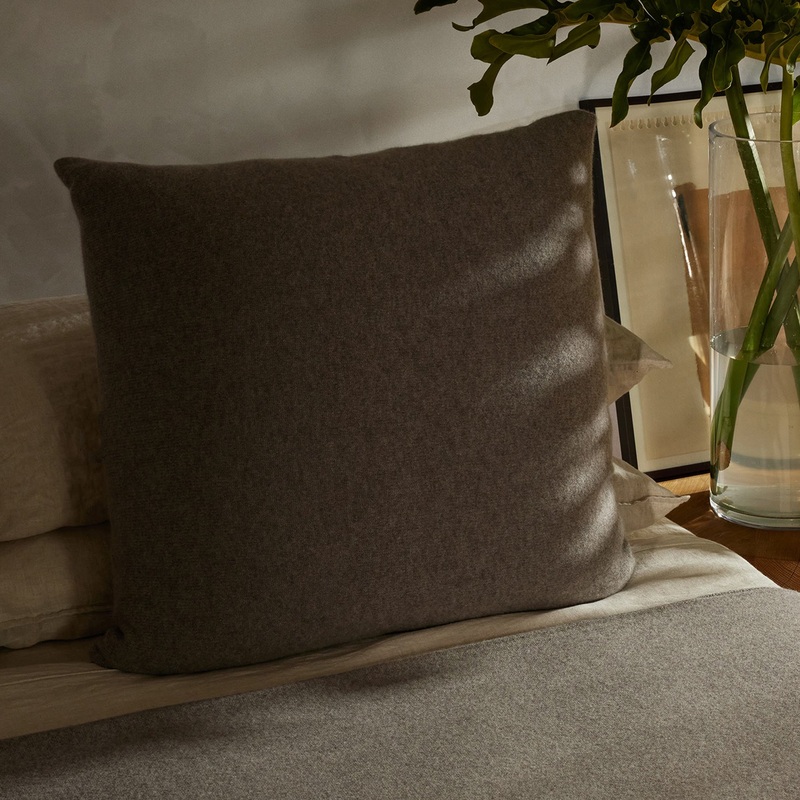 Cashmere Sham – Taupe Melange