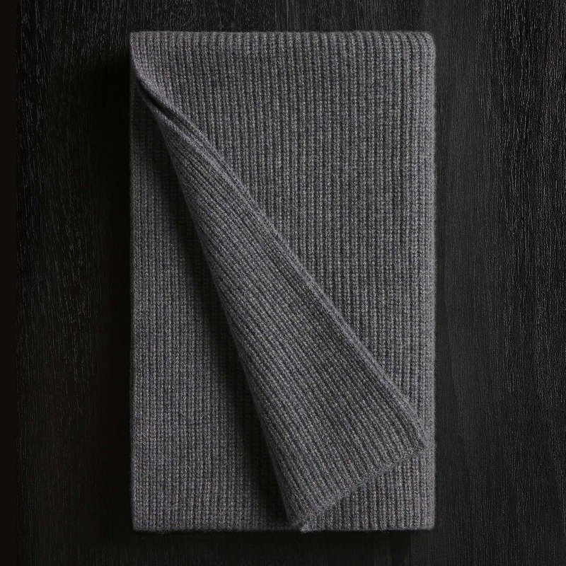 Thermal Cashmere Scarf – Grey Felt