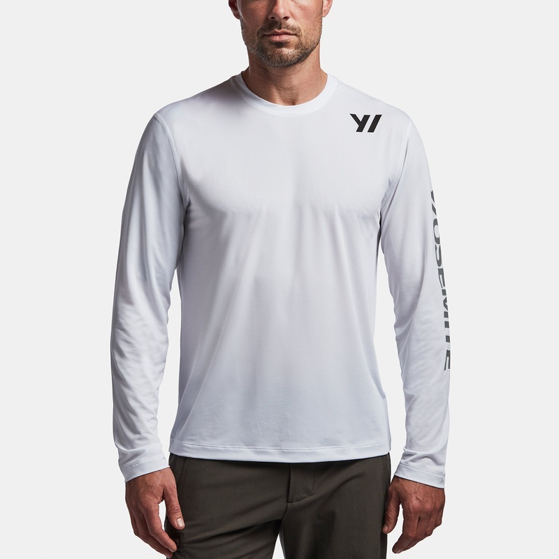 Y/OSEMITE Performance Ski Graphic Crew – White