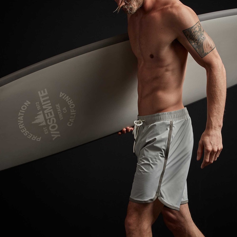 Curved Hem Boardshort – Smoke/Koala