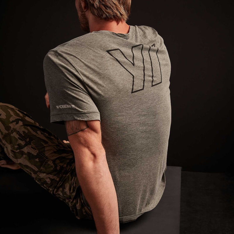 Y/OSEMITE Melange Tech Jersey T Shirt – Evergreen