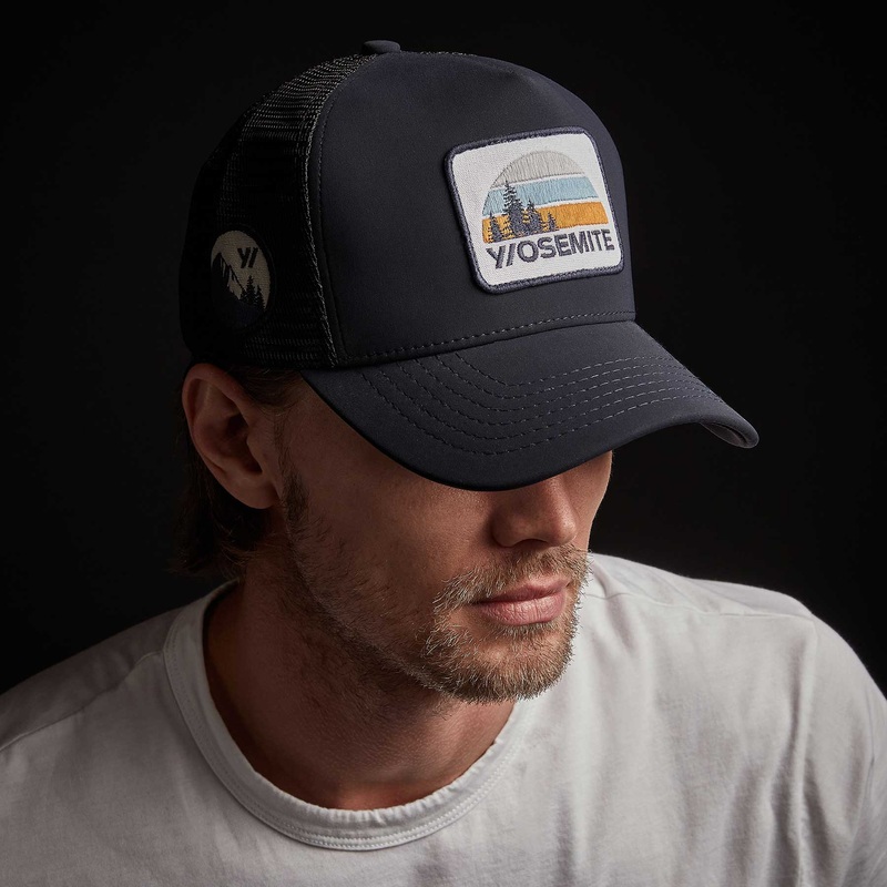 Y/OSEMITE Patch Trucker Hat – Navy