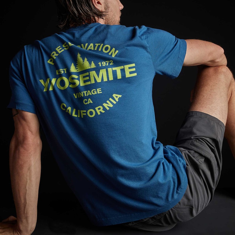 Y/OSEMITE Short Sleeve Crew Neck – Baltic Blue