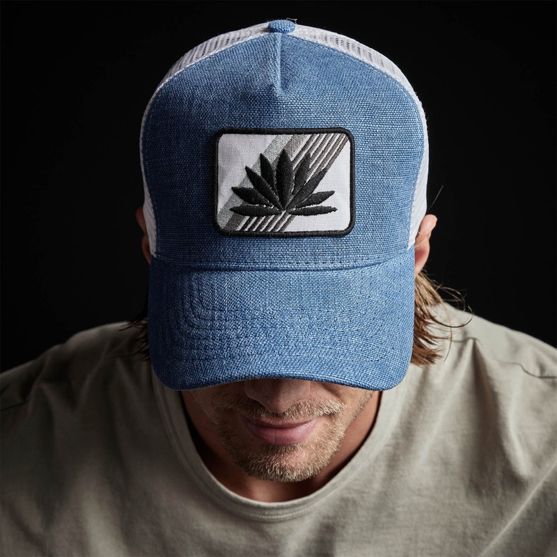 Agave Patch Linen Trucker Hat – Denim