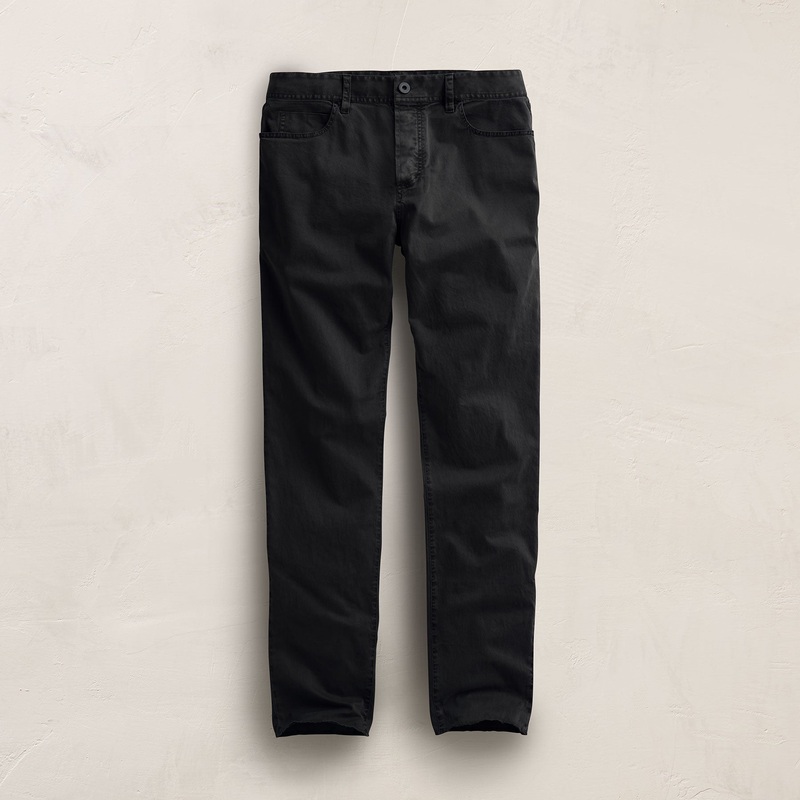 Brushed Twill 5 Pocket Pant – Black