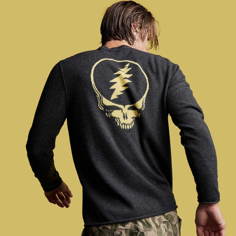 Grateful Dead Recycled Cashmere Sweater – Anthracite