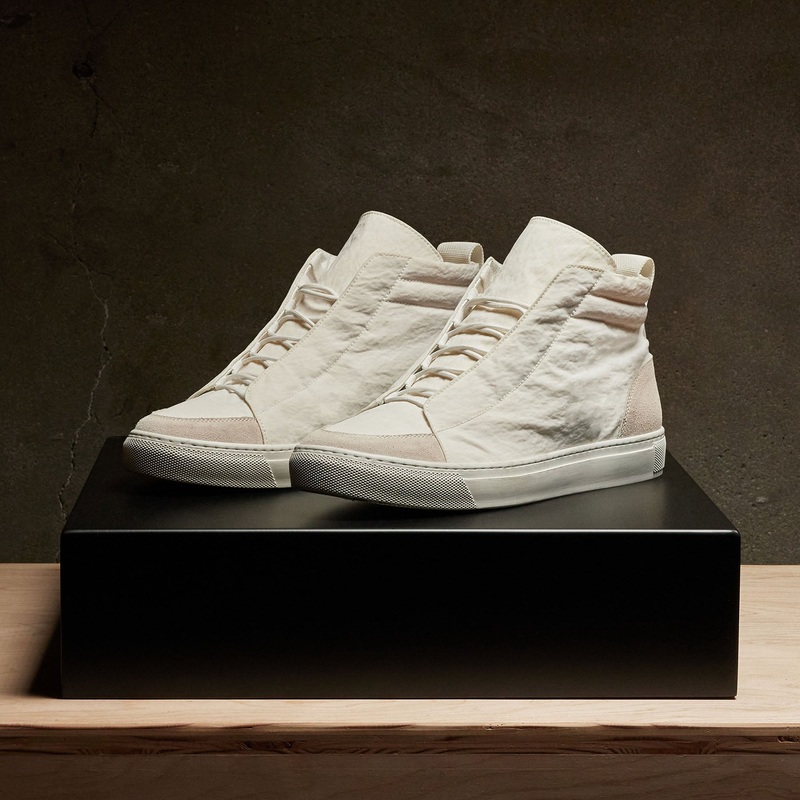 Men’s Solstice Skate High Top Sneaker – White/Taupe