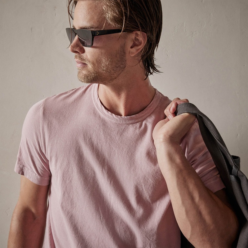 Short Sleeve Crew Neck – Antique Rose Pigment