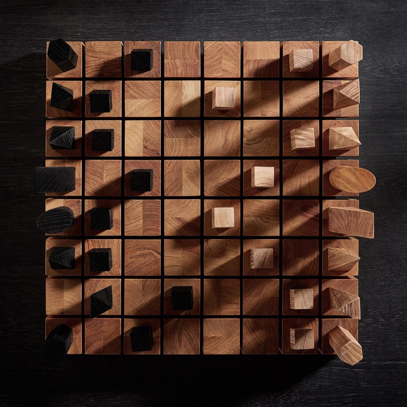 Teak Chess Board Set – Teak
