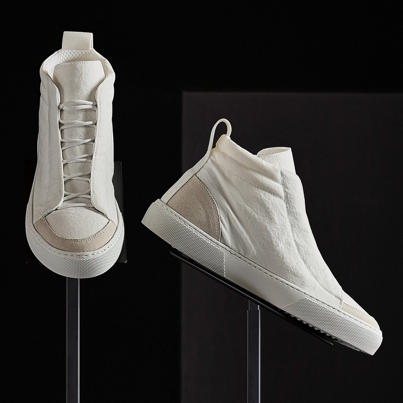 Women’s Solstice High Top Skate Sneaker – White/Taupe