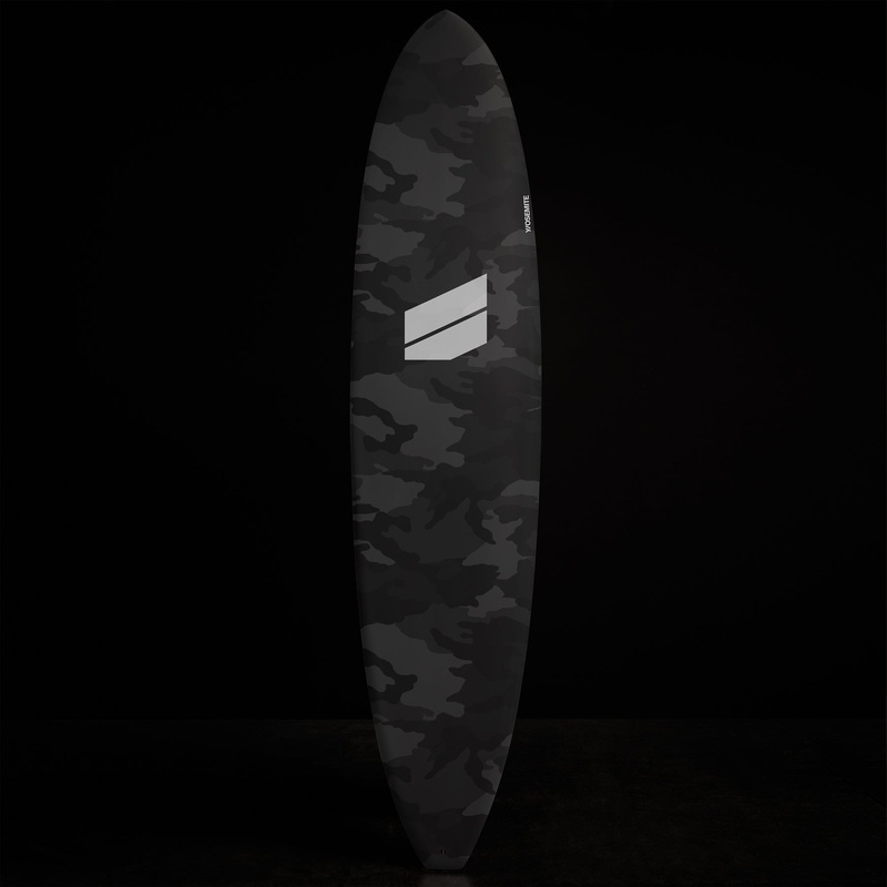 Y/OSEMITE Camo Longboard  7’10” – Charcoal Camo