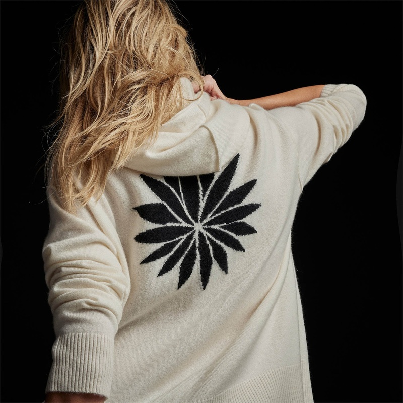 Agave Graphic Hoodie – Ivory/Black