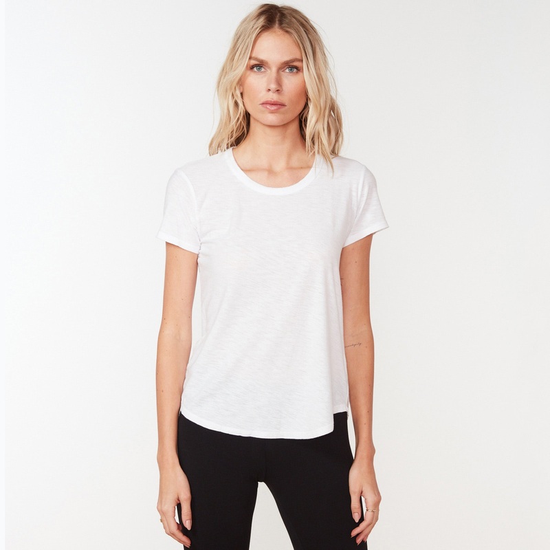 Cotton Crepe Tee – White