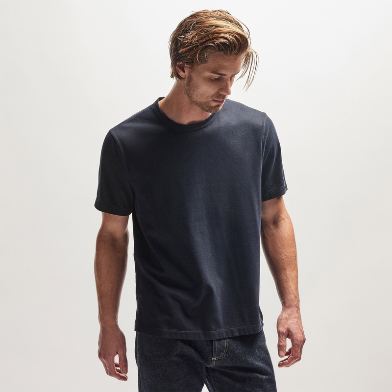 Heavy Luxe Jersey Crew – French Navy