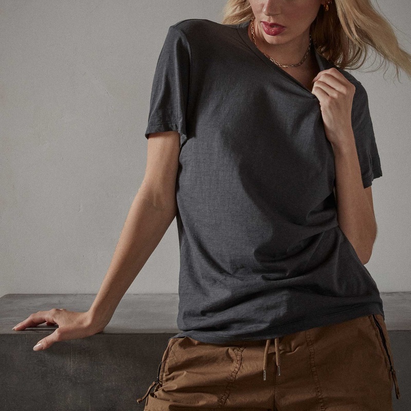 Recycled Lotus Jersey Knit Tee – Magma
