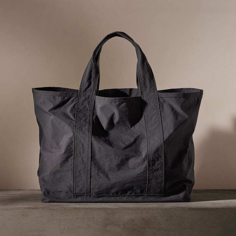 Small Matte Nylon Tote – Black