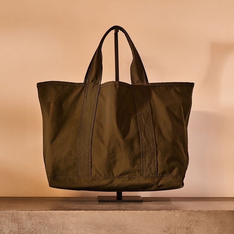 Small Matte Nylon Tote – Olive