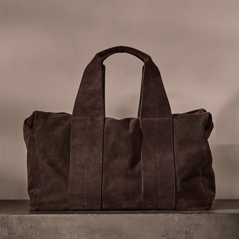 Suede Montecito Weekend Bag – Cafe