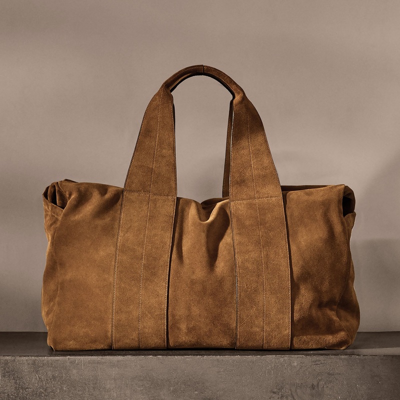 Suede Montecito Weekend Bag – Tabacco