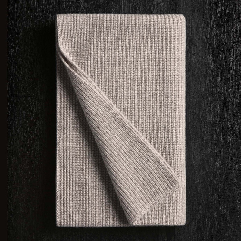 Thermal Cashmere Scarf – Stone