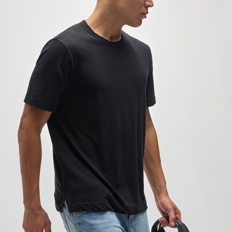 Cotton Jersey Crew – Black