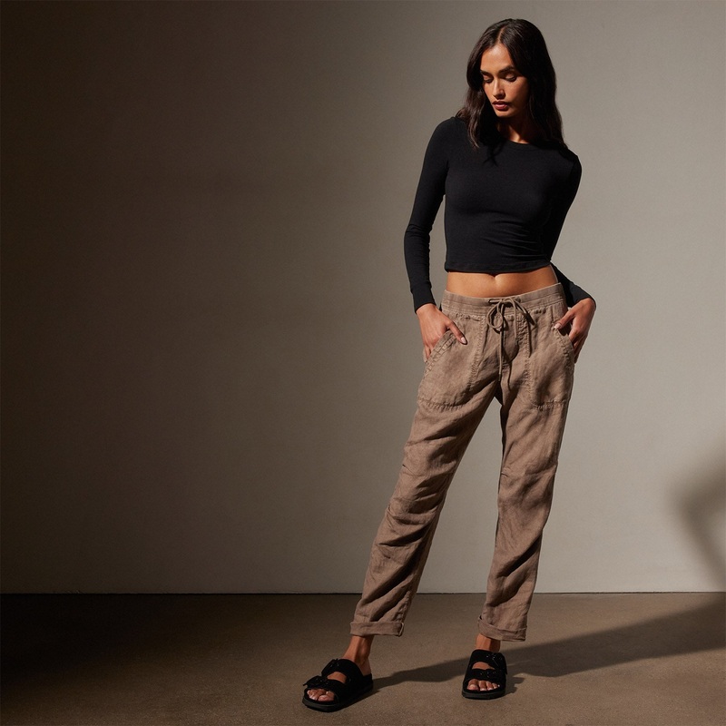Linen Soft Drape Pant – Cargo Pigment
