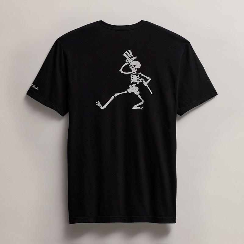 Men’s Grateful Dead Dancing Skeleton Short Sleeve Tee – Black