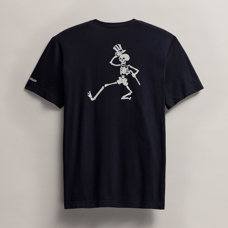 Men’s Grateful Dead Dancing Skeleton Short Sleeve Tee – Deep