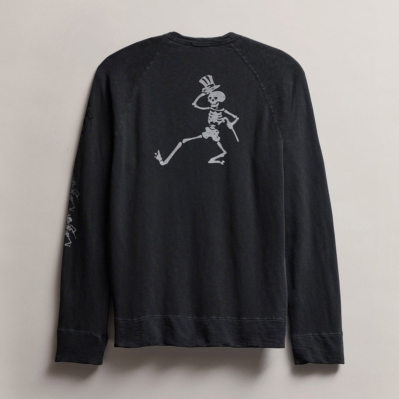 Men’s Grateful Dead Dancing Skeleton Sweatshirt – Carbon Pigment