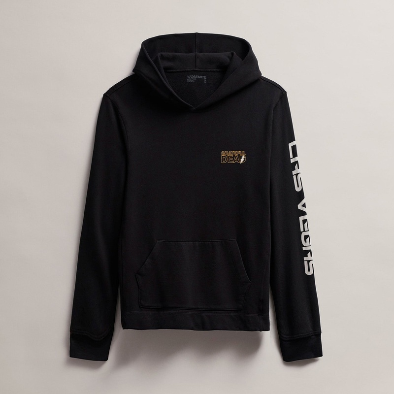 Men’s Grateful Dead Lightning Bolt Hoodie – Black/Cadmium
