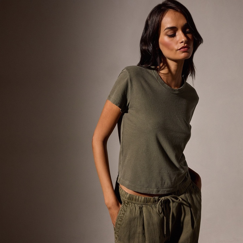Shrunken Crew Neck Tee – Trooper Pigment
