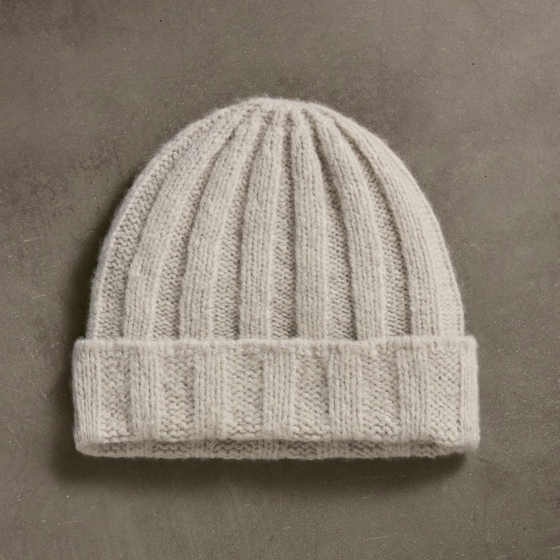 Textured Cashmere Beanie – Mist