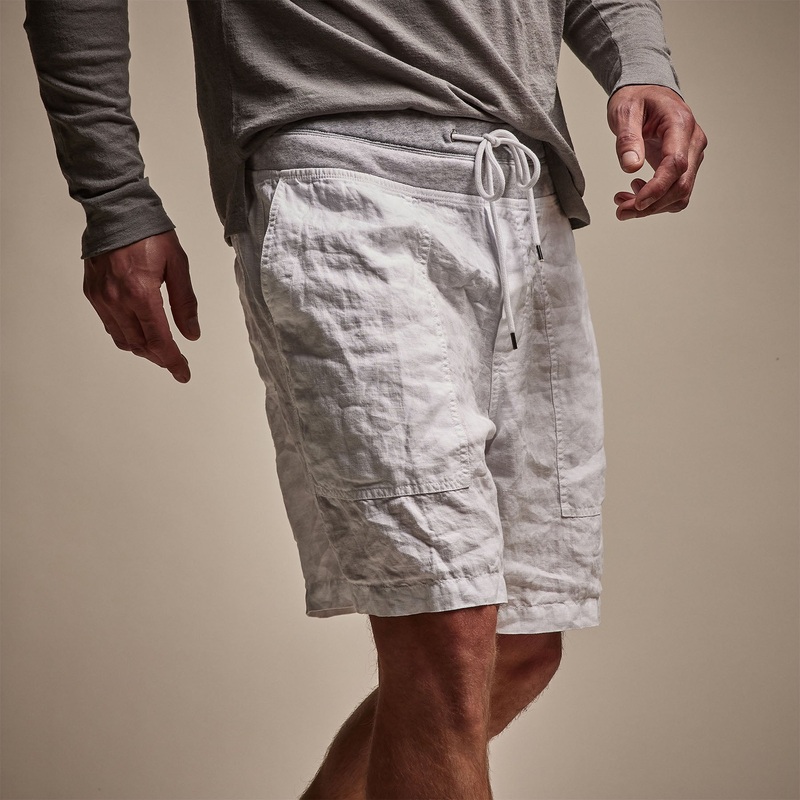 Utility Linen Short – White
