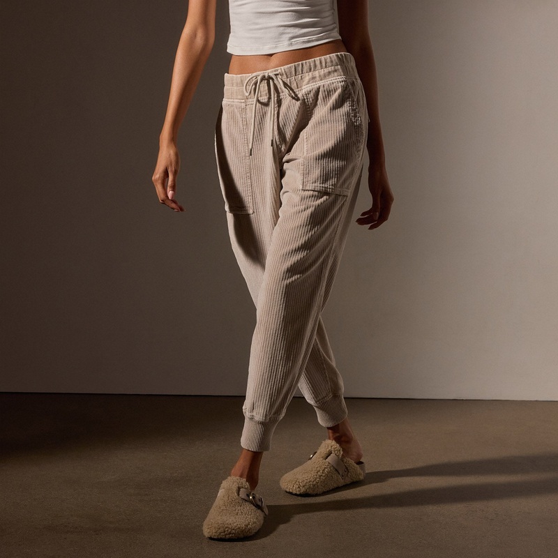 Corduroy Mixed Media Pant – Faint Pigment