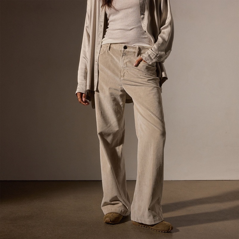 Corduroy Straight Leg Pant – Faint Pigment