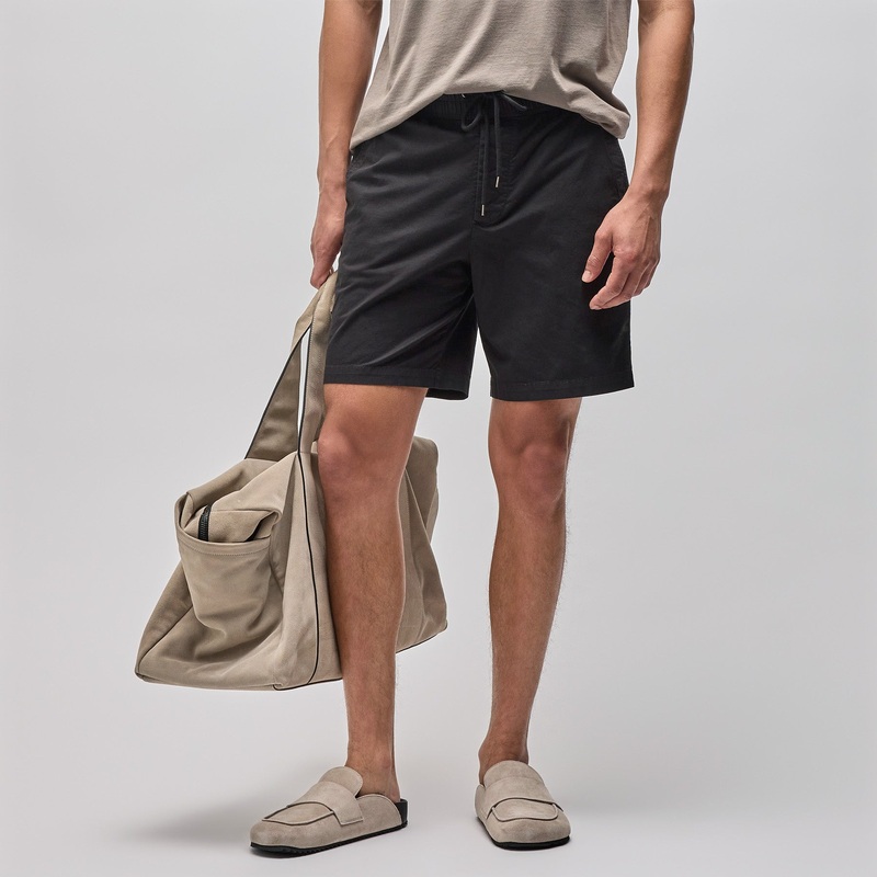 Cotton Linen Short – Black