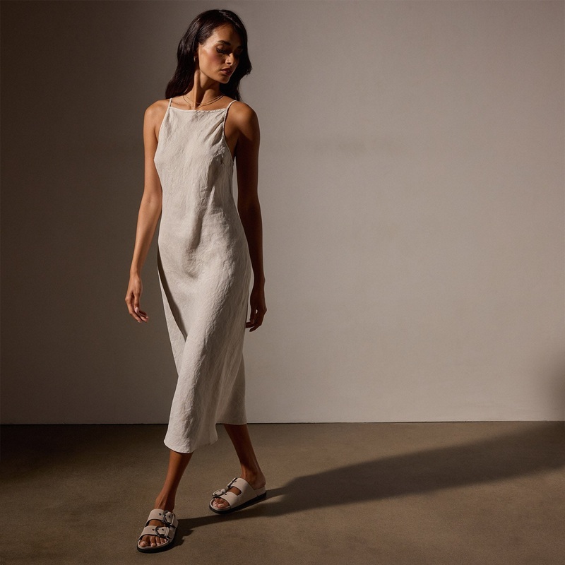 Lightweight Linen Cami Dress – Salt Pigment