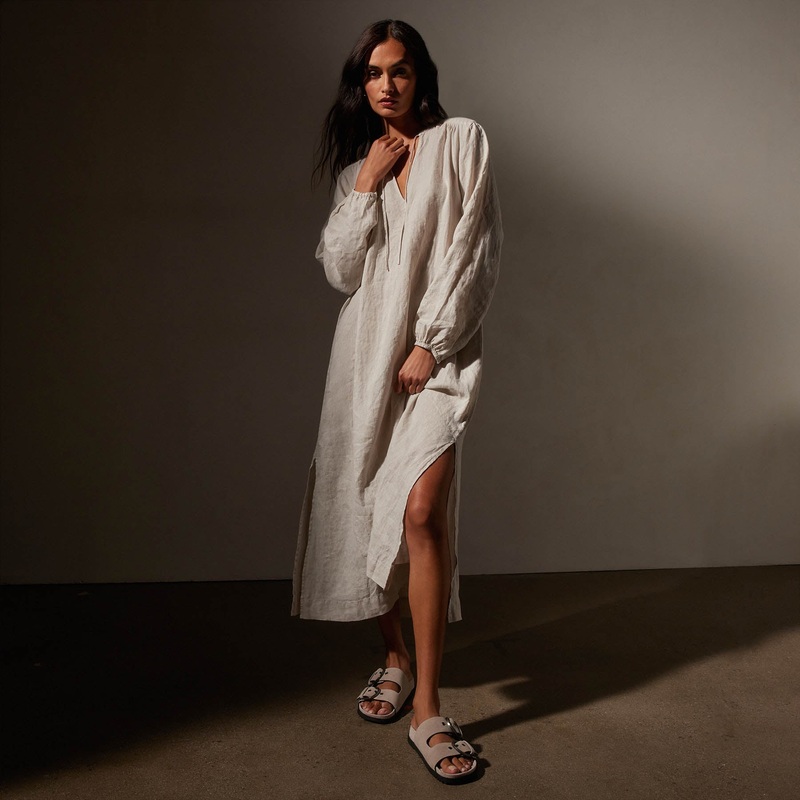 Lightweight Linen Dress – Salt Pigment