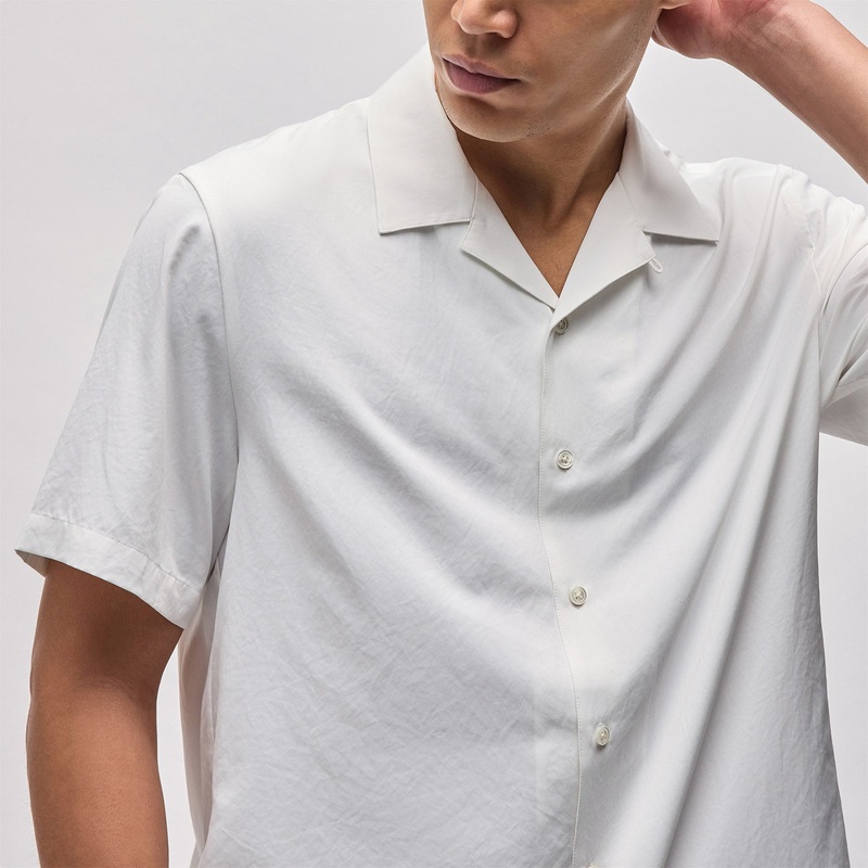 Matte Cabana Short Sleeve Shirt – White