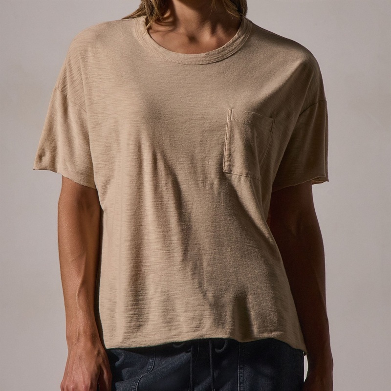 Short Sleeve Pocket Tee – Sand Dune