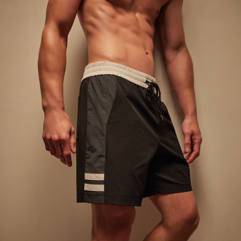 Stretch Rip Stop Sport Short – Black/Carbon/Salt