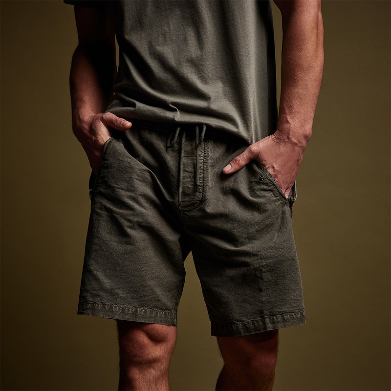Textured Cotton Hemp Short – Palm Pigment