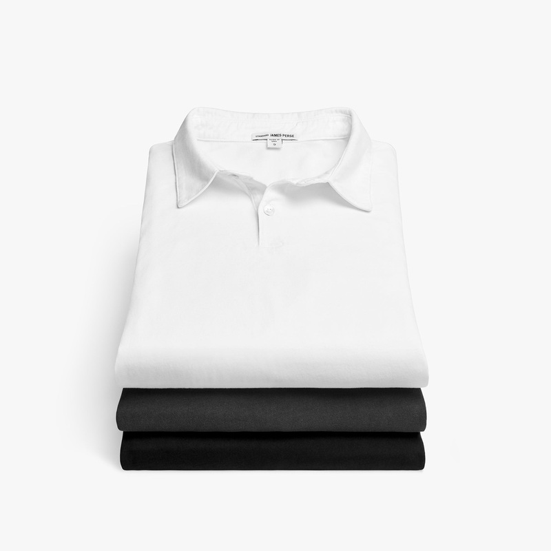 3 Pack Sueded Jersey Polo – Black/White/Carbon Pigment
