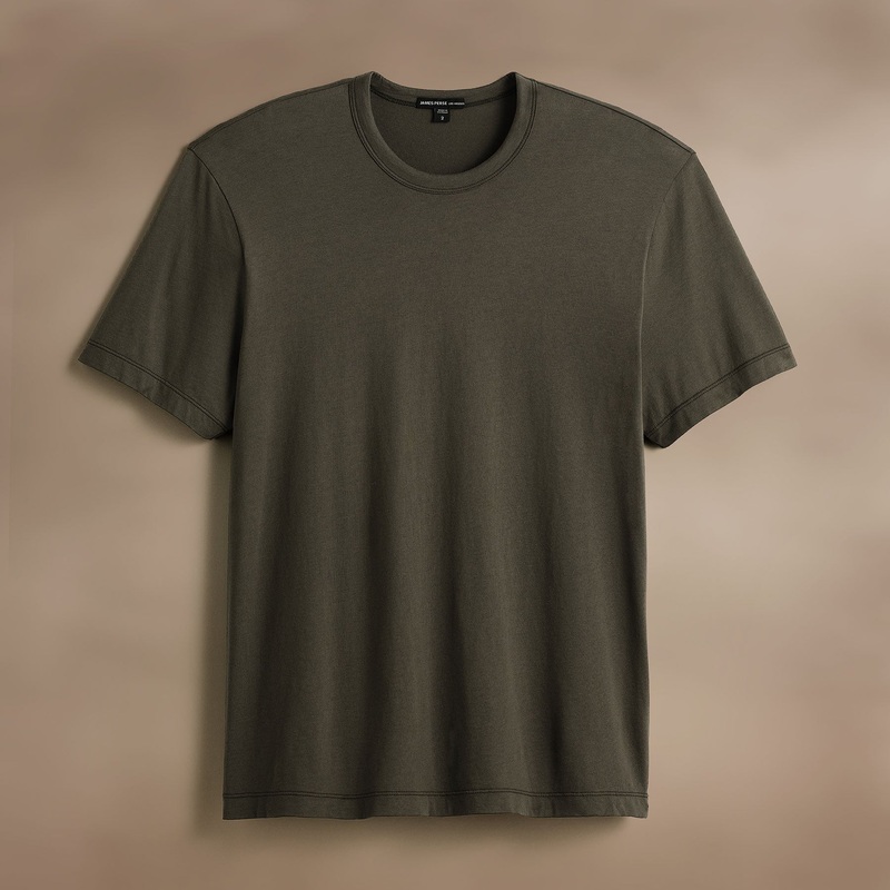 Brushed Lotus Crew – Army Green