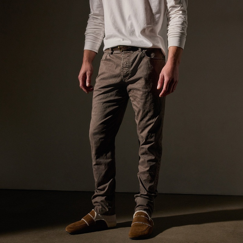 Brushed Twill 5 Pocket Pant – Loam Pigment