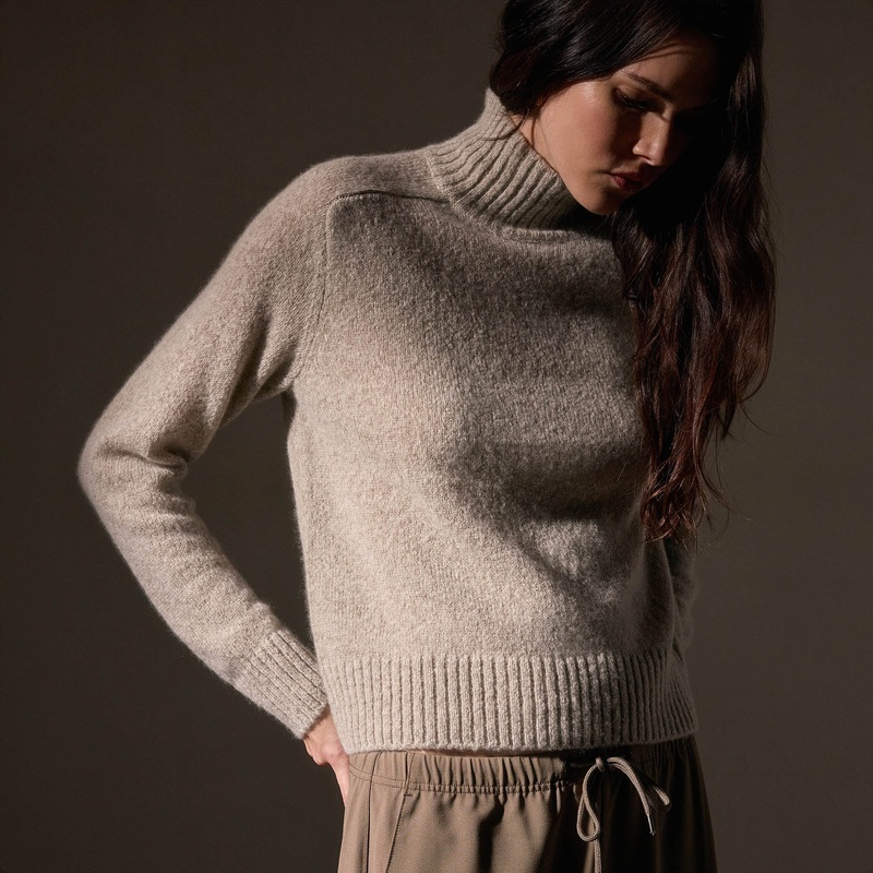 Cashmere Funnel Neck Sweater – Hazel